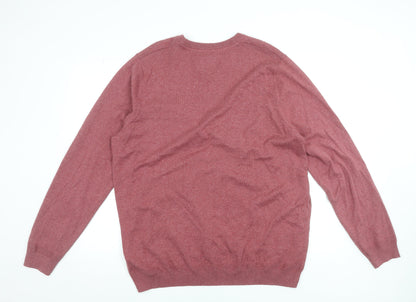 Fat Face Men’s Red Cotton Wool Crew Neck Jumper 2XL Tall