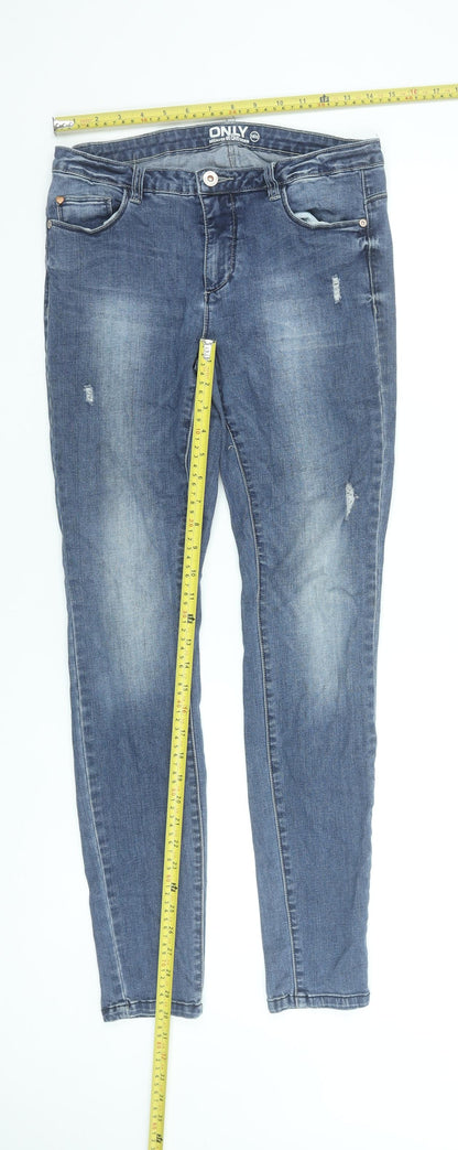 Womens UK Size 12 Only Slim Fit Skinny Blue Jeans