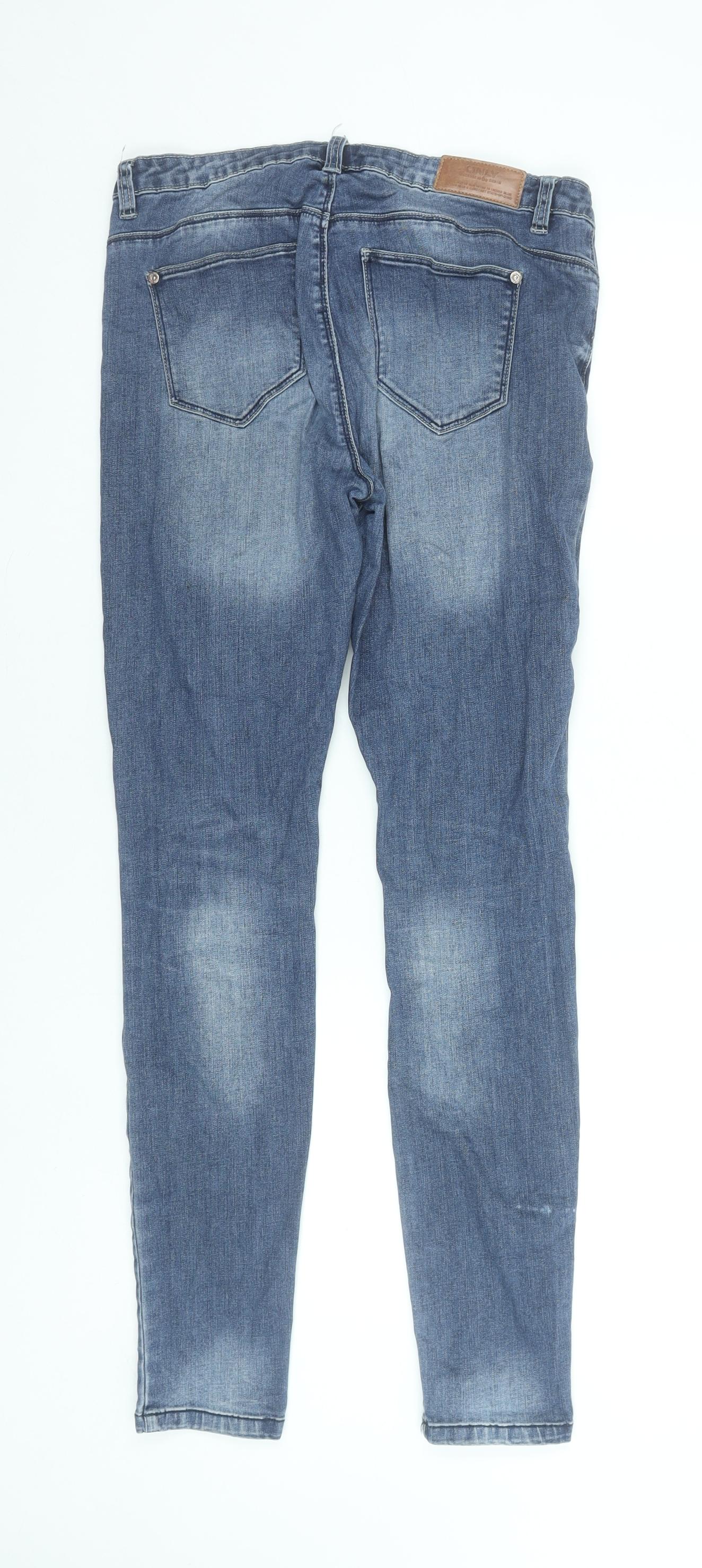 Womens UK Size 12 Only Slim Fit Skinny Blue Jeans