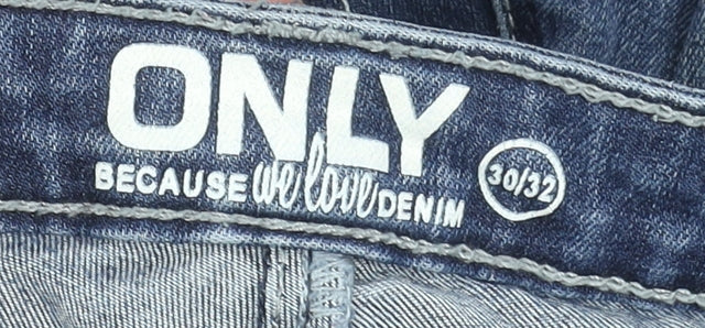 Womens UK Size 12 Only Slim Fit Skinny Blue Jeans
