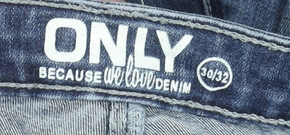 Womens UK Size 12 Only Slim Fit Skinny Blue Jeans