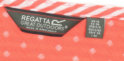 Womens UK Size 10 Regatta Red Basic T-Shirt
