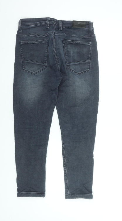 Naswiz Men's Dark Grey Slim Fit Denim Jeans Size 30