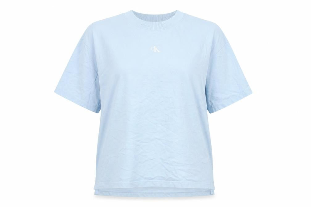 Womens UK Size S Calvin Klein Jeans Blue Basic T-Shirt