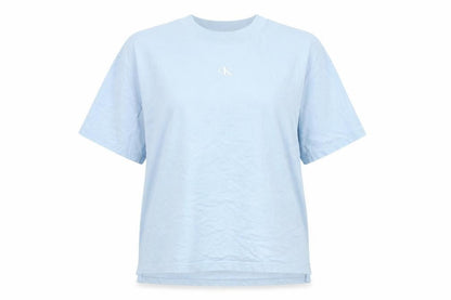 Womens UK Size S Calvin Klein Jeans Blue Basic T-Shirt