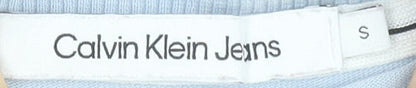 Womens UK Size S Calvin Klein Jeans Blue Basic T-Shirt