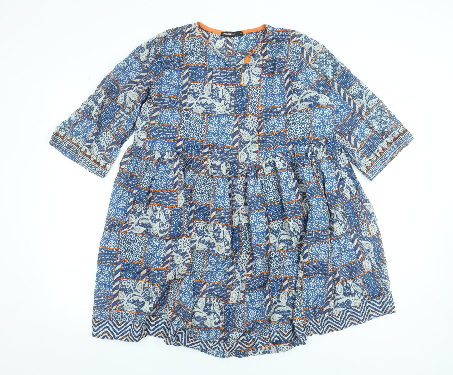 Womens UK Size 14 Generation Basic A-Line Dress