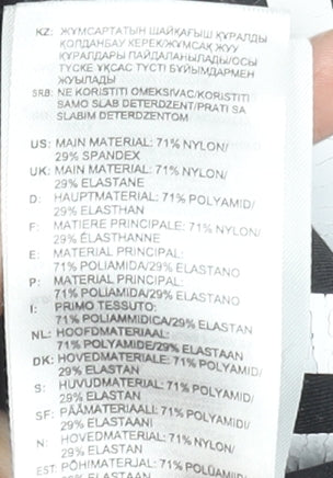 Adidas Womens Black Alphaskin Capri Leggings Size M 12-14 Climachill