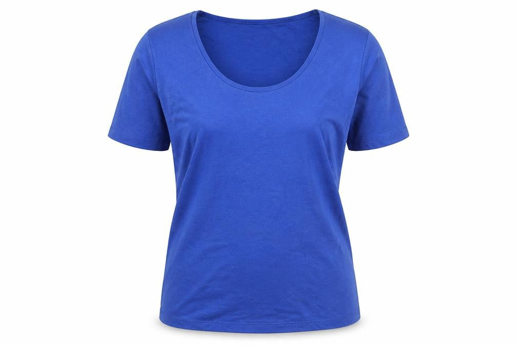 Womens UK Size 8 Street One Blue Basic T-Shirt