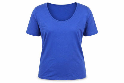 Womens UK Size 8 Street One Blue Basic T-Shirt