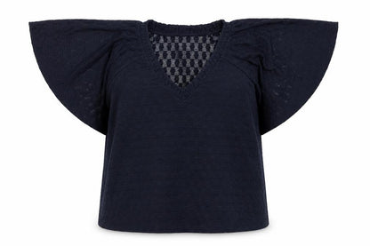Womens UK Size L Gallery Blue Tunic Blouse