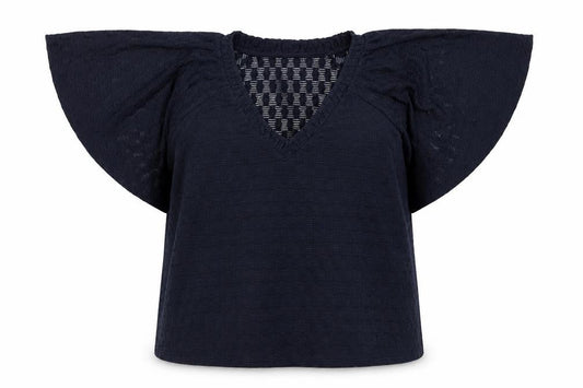 Womens UK Size L Gallery Blue Tunic Blouse