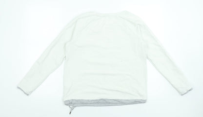 Womens UK Size S Cecil White Basic T-Shirt