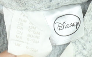 Disney Unisex Baby Grey Minnie Mouse Hooded Puffer Jacket 9-12 Months