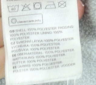 Disney Unisex Baby Grey Minnie Mouse Hooded Puffer Jacket 9-12 Months