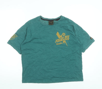 Womens UK Size 8 Superdry Green Basic T-Shirt