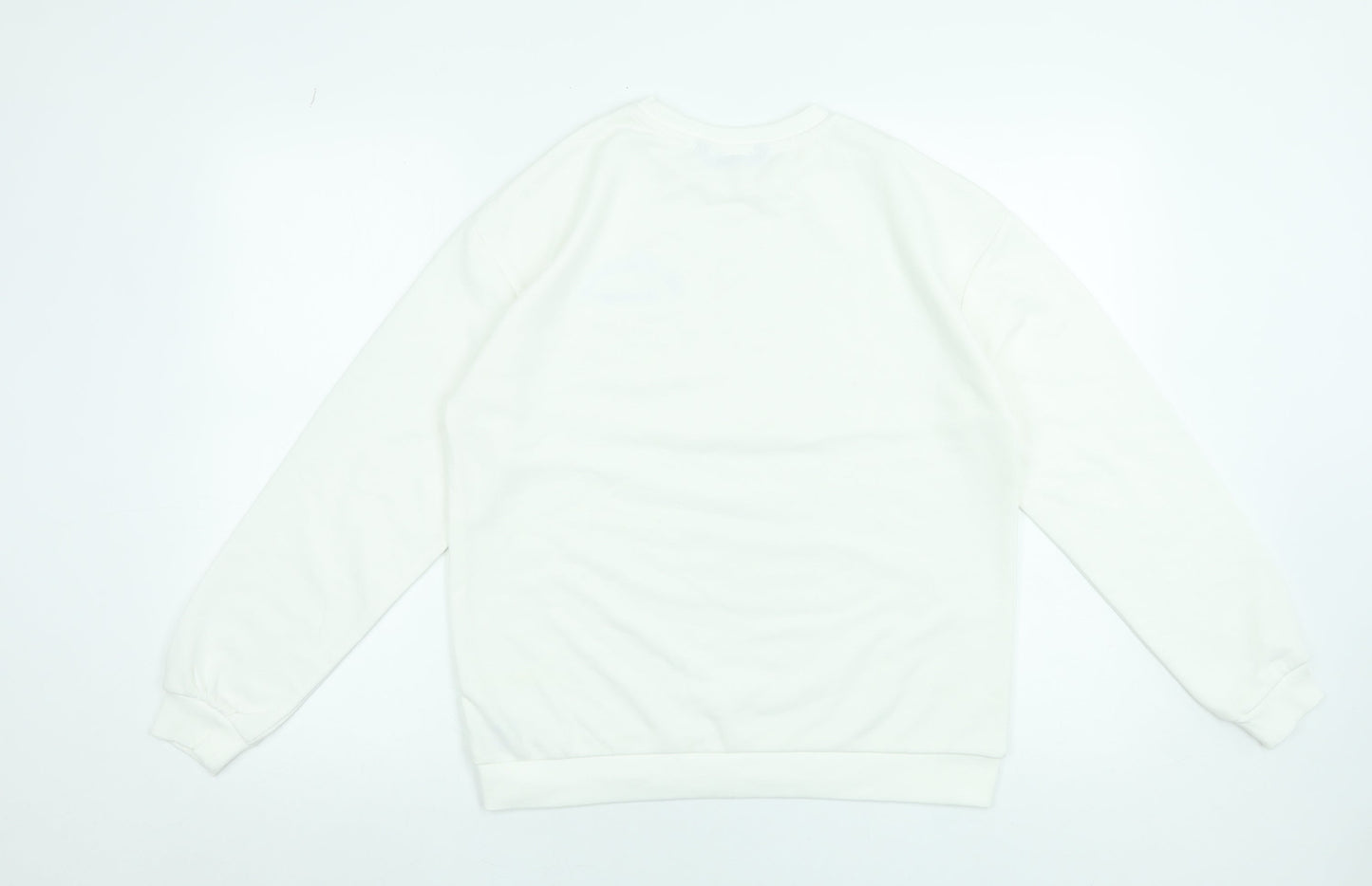 Womens UK Size S Dunnes Stores White Pullover Sweatshirt