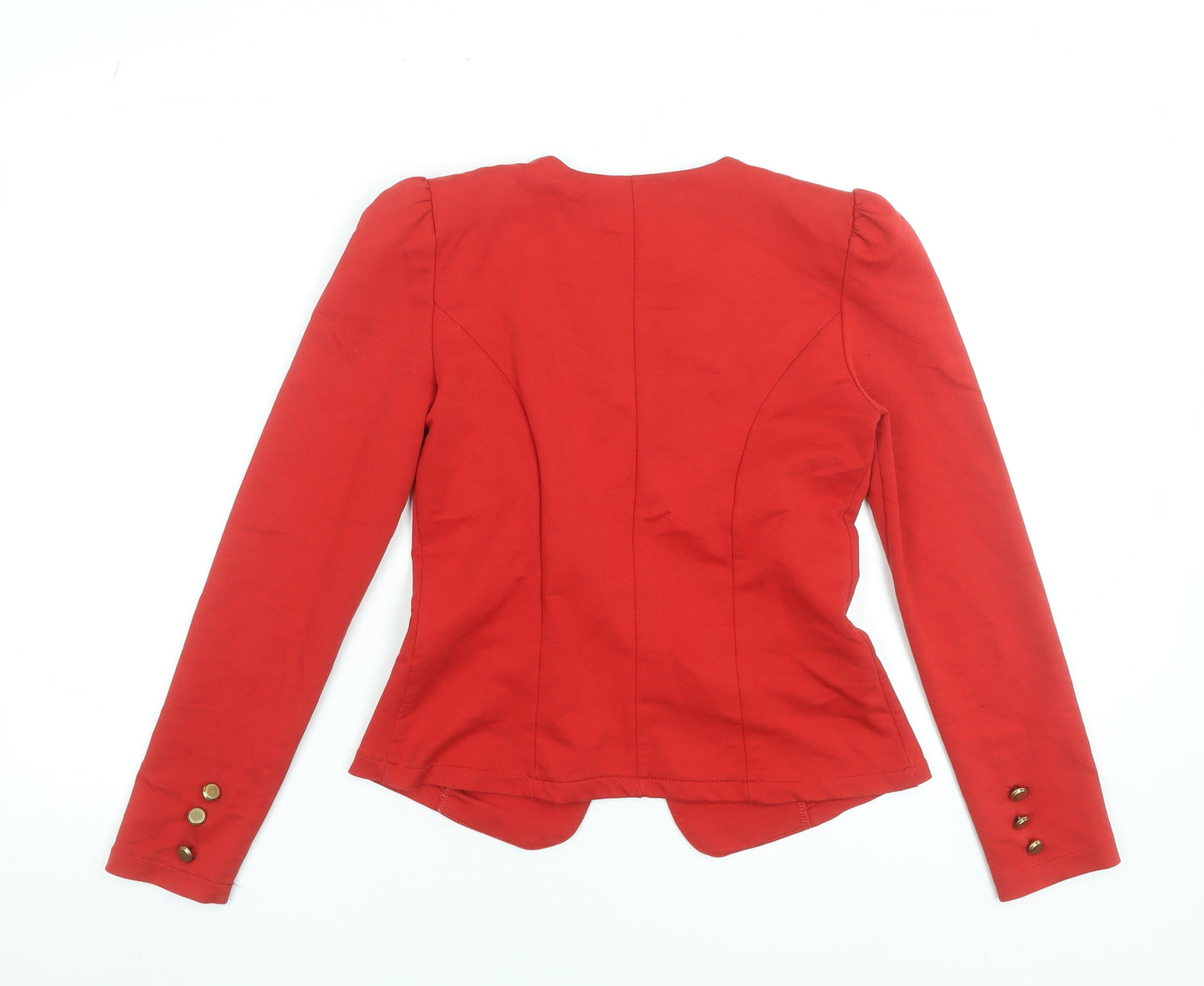 Womens UK Size 10 Lefon Red Basic Jacket