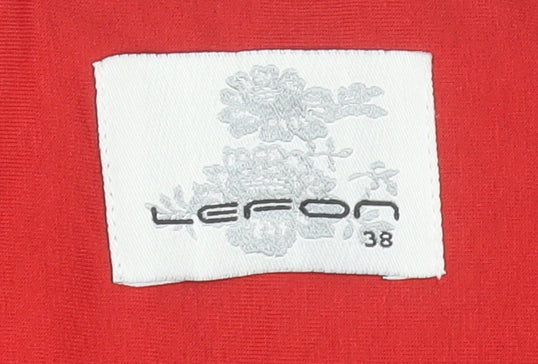 Womens UK Size 10 Lefon Red Basic Jacket