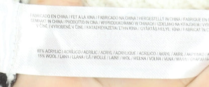 Primark Women’s Ivory Black Striped V-Neck Knit Cardigan XL