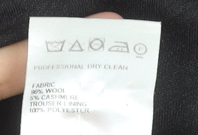 Marks and Spencer Men's Black Wool Cashmere Dress Pants 34W 29L