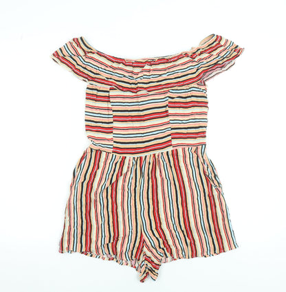 Womens UK Size S Xhilaration One-Piece Multicoloured Playsuit