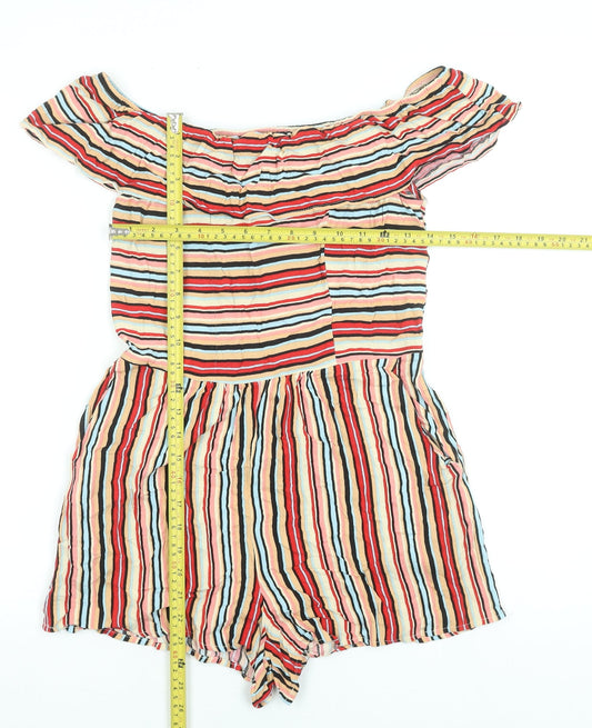 Womens UK Size S Xhilaration One-Piece Multicoloured Playsuit