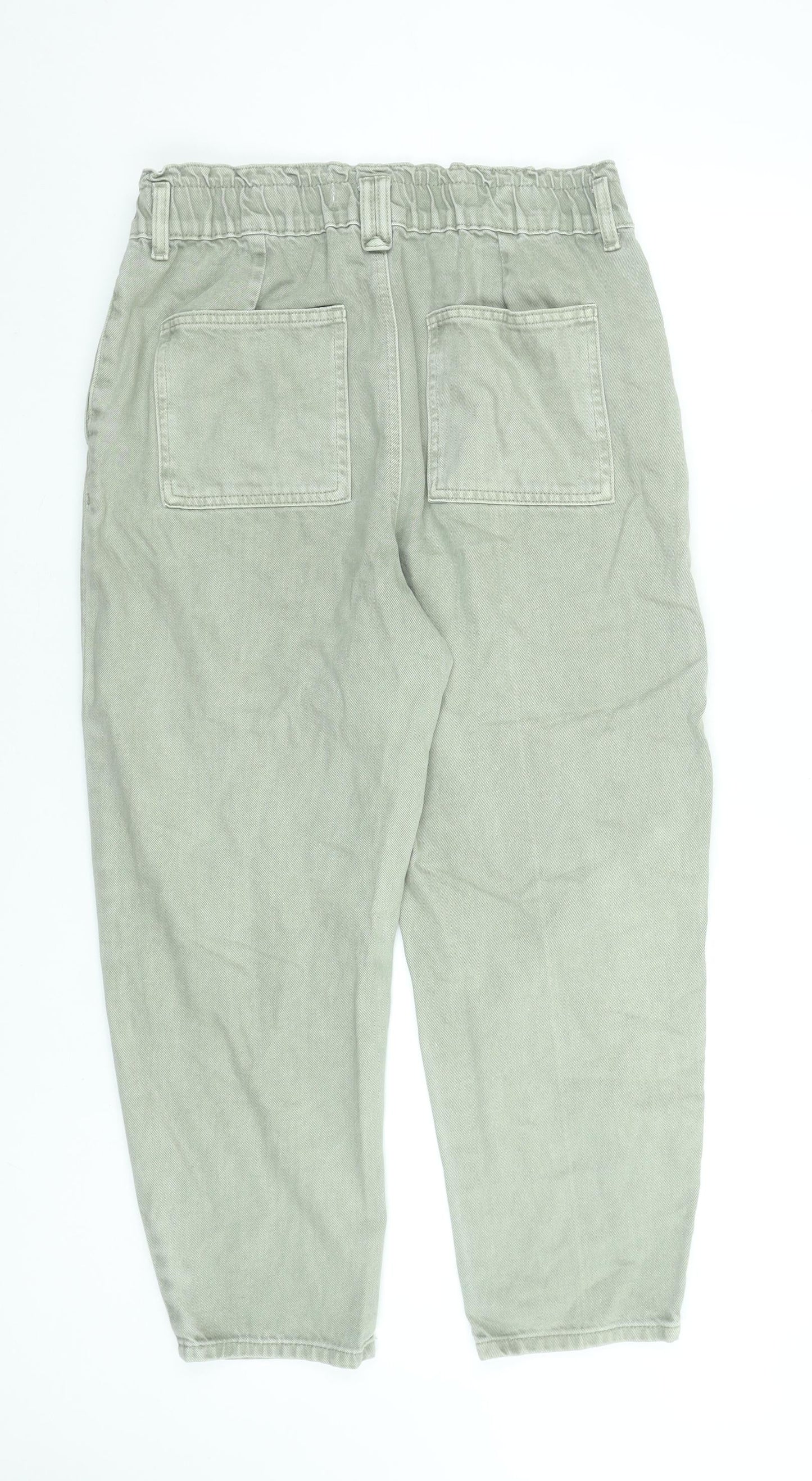 Dunnes Stores Women’s Green High Rise Tapered Cotton Jeans Size 12