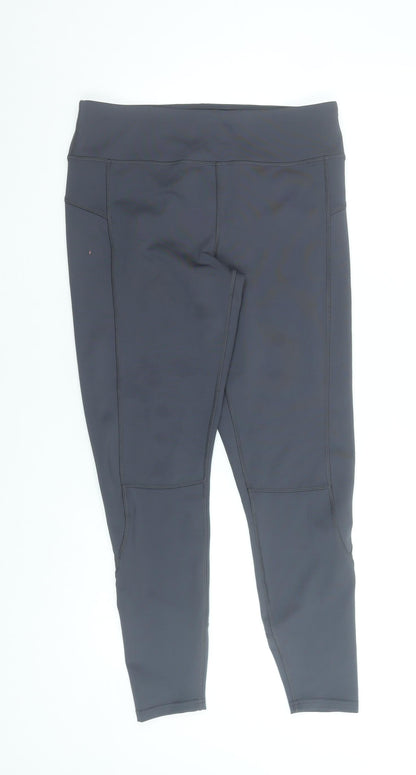 Womens UK Size 12 St Bernard for Dunnes Stores Slim Fit Capri Black Leggings