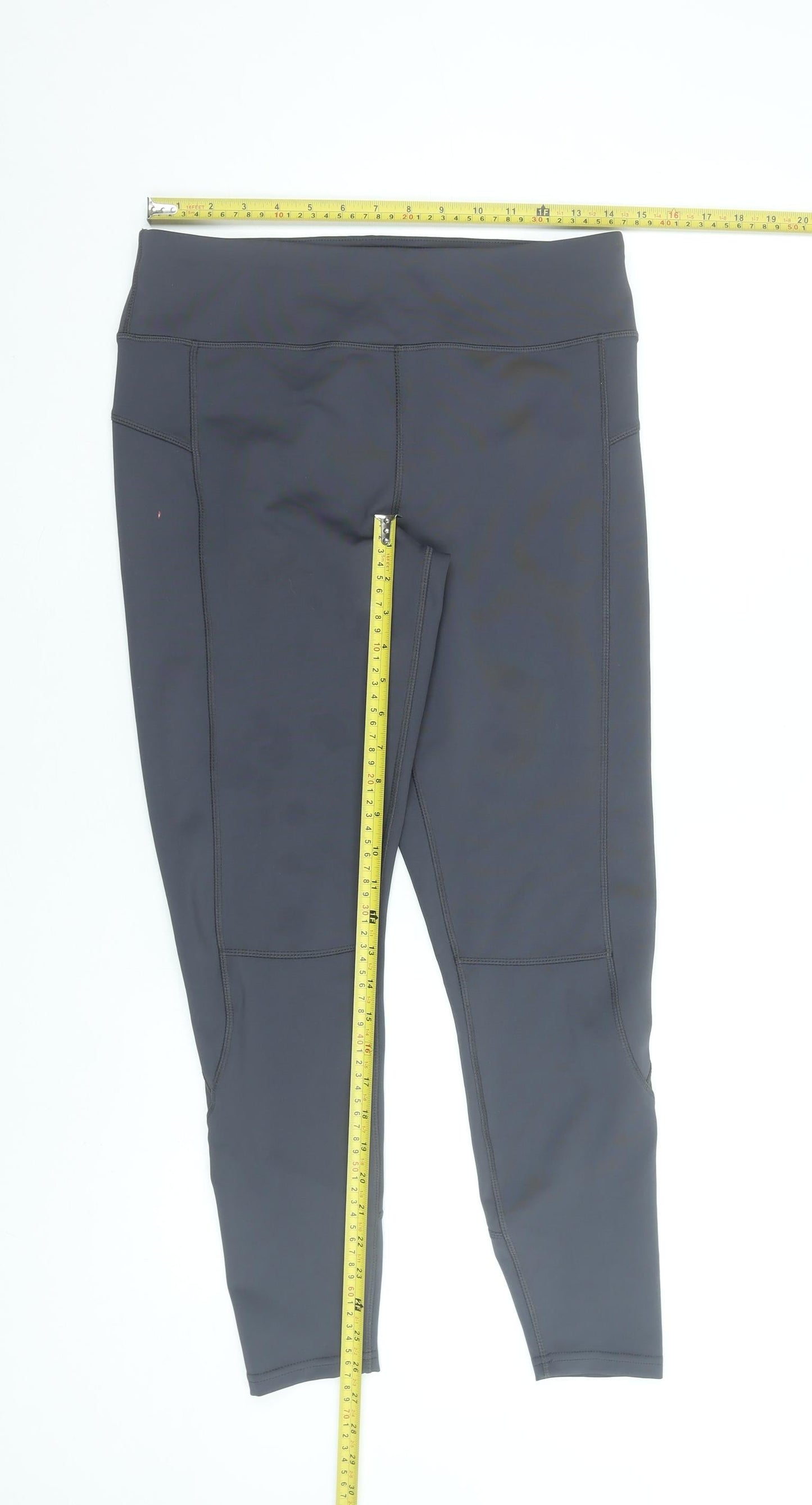 Womens UK Size 12 St Bernard for Dunnes Stores Slim Fit Capri Black Leggings