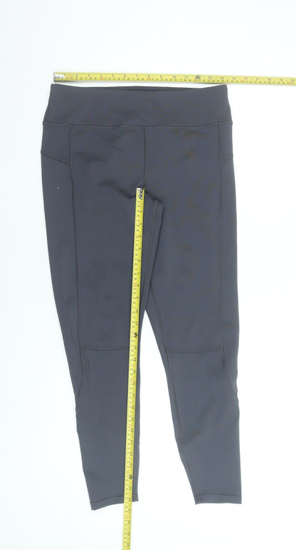 Womens UK Size 12 St Bernard for Dunnes Stores Slim Fit Capri Black Leggings