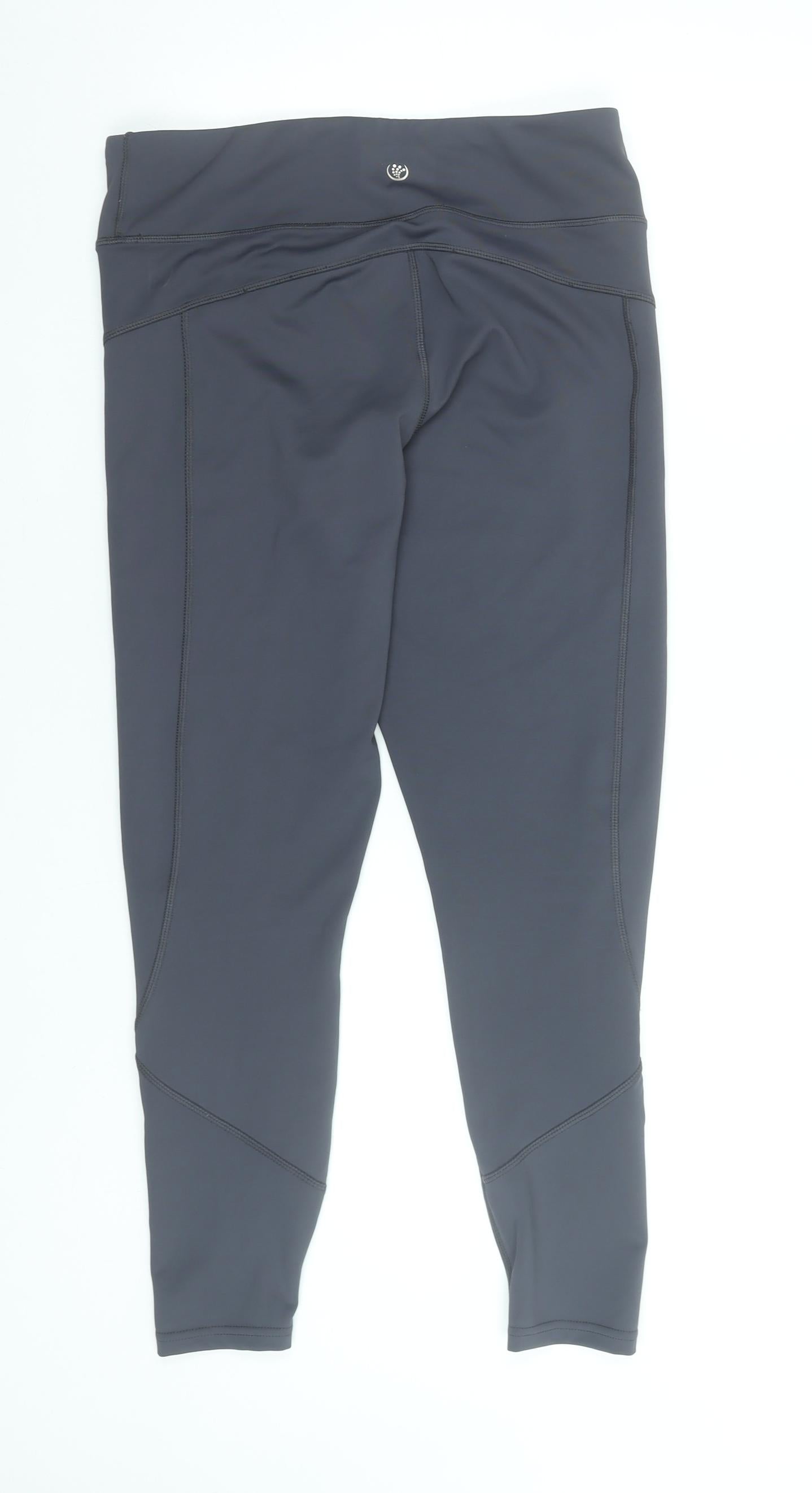 Womens UK Size 12 St Bernard for Dunnes Stores Slim Fit Capri Black Leggings