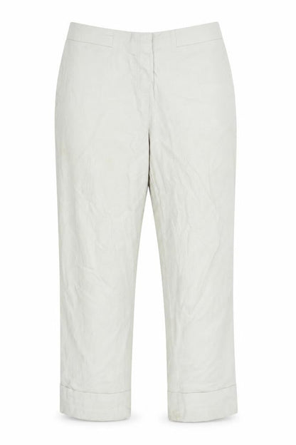 Womens UK Size M Gallery Regular Fit Cropped Grey Trousers