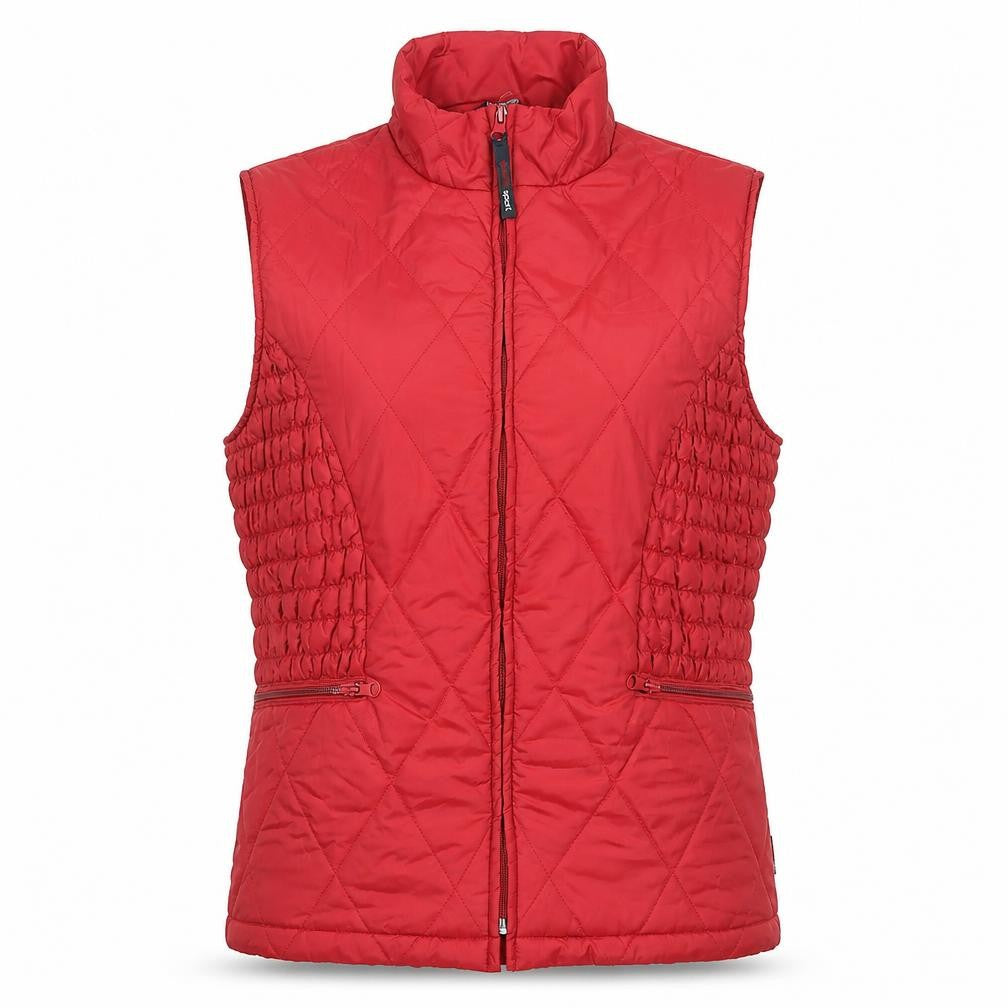 Womens UK Size 12 Trafficsport Red Quilted Coat