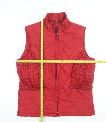 Womens UK Size 12 Trafficsport Red Quilted Coat