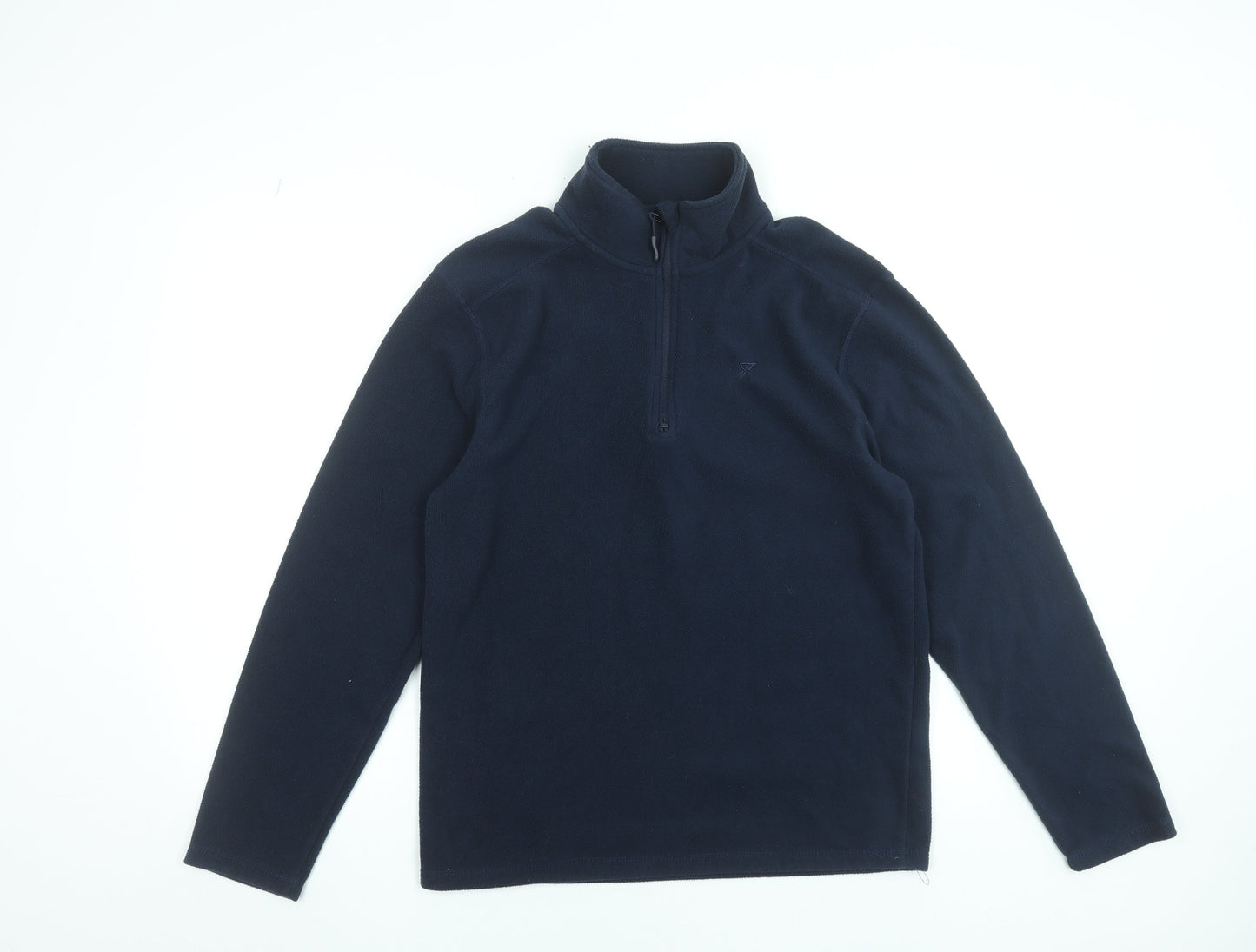 Workout Men’s Blue Fleece 1/4 Zip Pullover Sweatshirt Size M