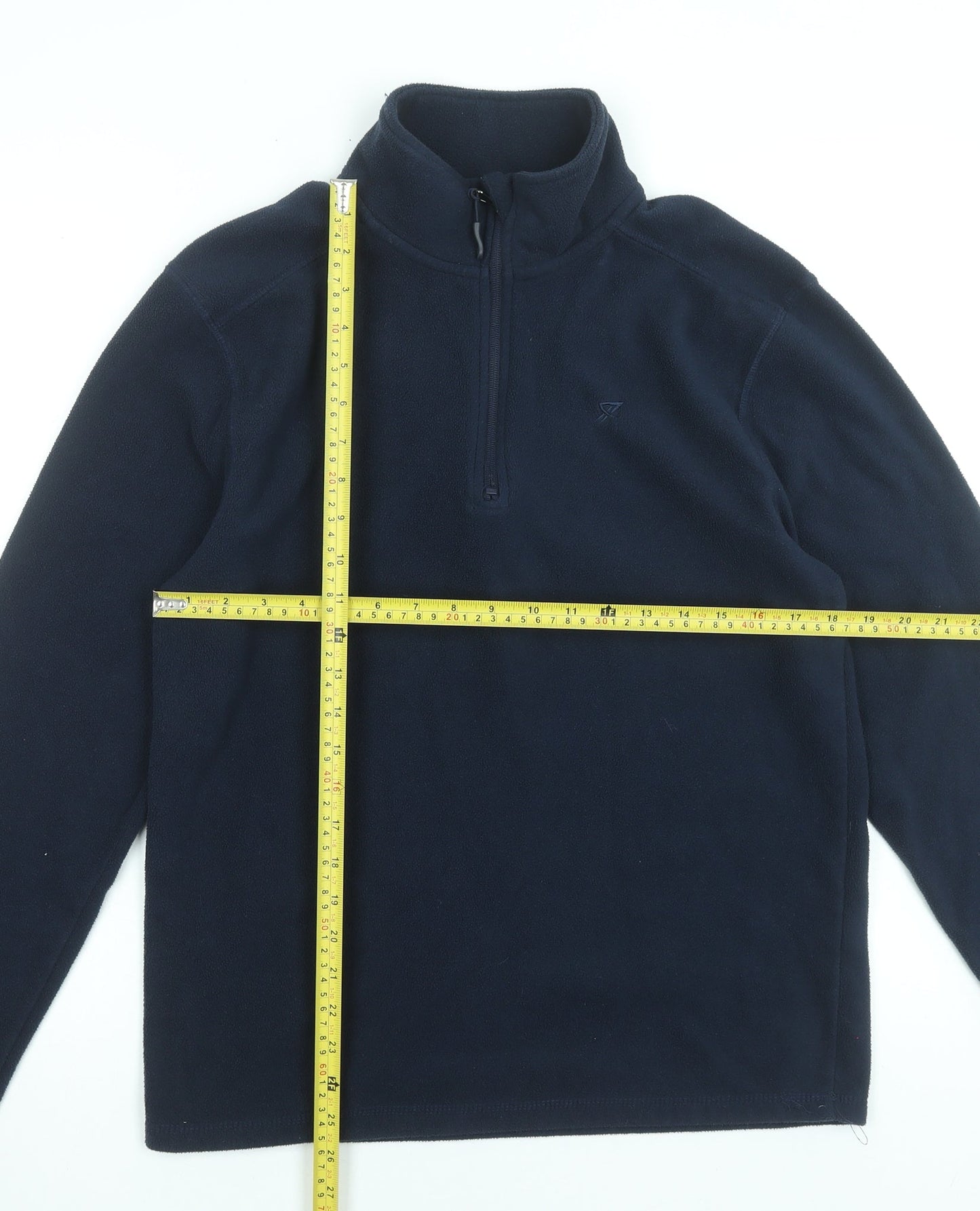 Workout Men’s Blue Fleece 1/4 Zip Pullover Sweatshirt Size M