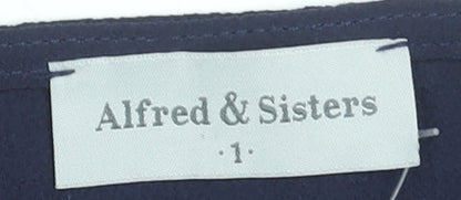 Womens UK Size S Alfred & Sisters Blue Basic Blouse