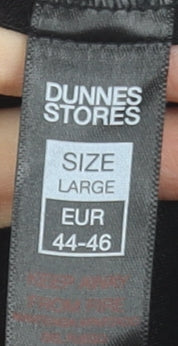 Dunnes Stores Women’s Black Cropped Stretch Trousers Size L