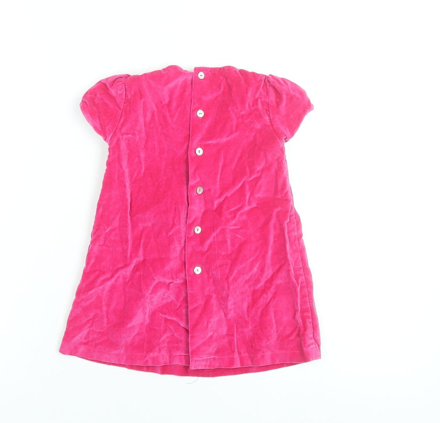 Peanuts Snoopy Girls Pink Velvet A-Line Dress 12 Months