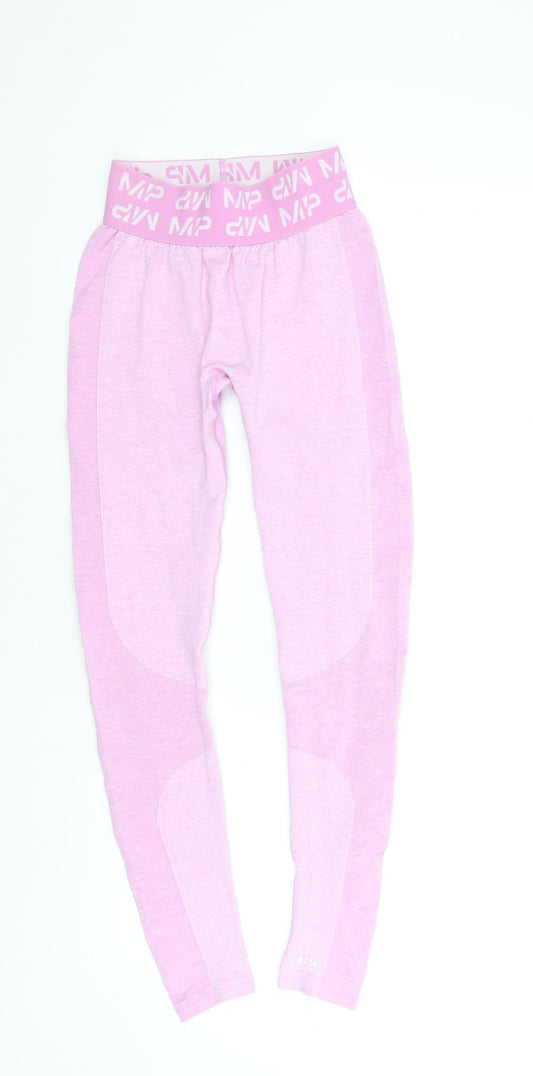 Womens UK Size S MP Slim Fit Leggings Pink Leggings