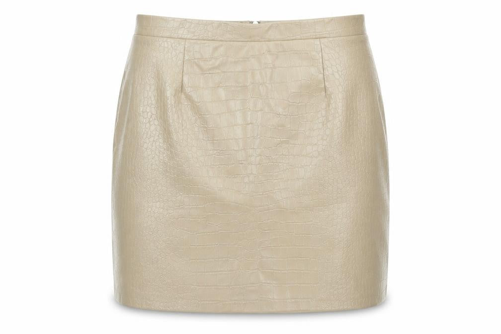 Womens UK Size 12 River Island Straight & Pencil Faux Leather Skirt