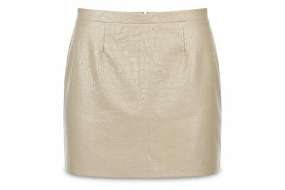 Womens UK Size 12 River Island Straight & Pencil Faux Leather Skirt