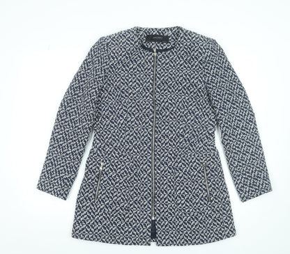 Womens UK Size 16 Zara Blue Overcoat