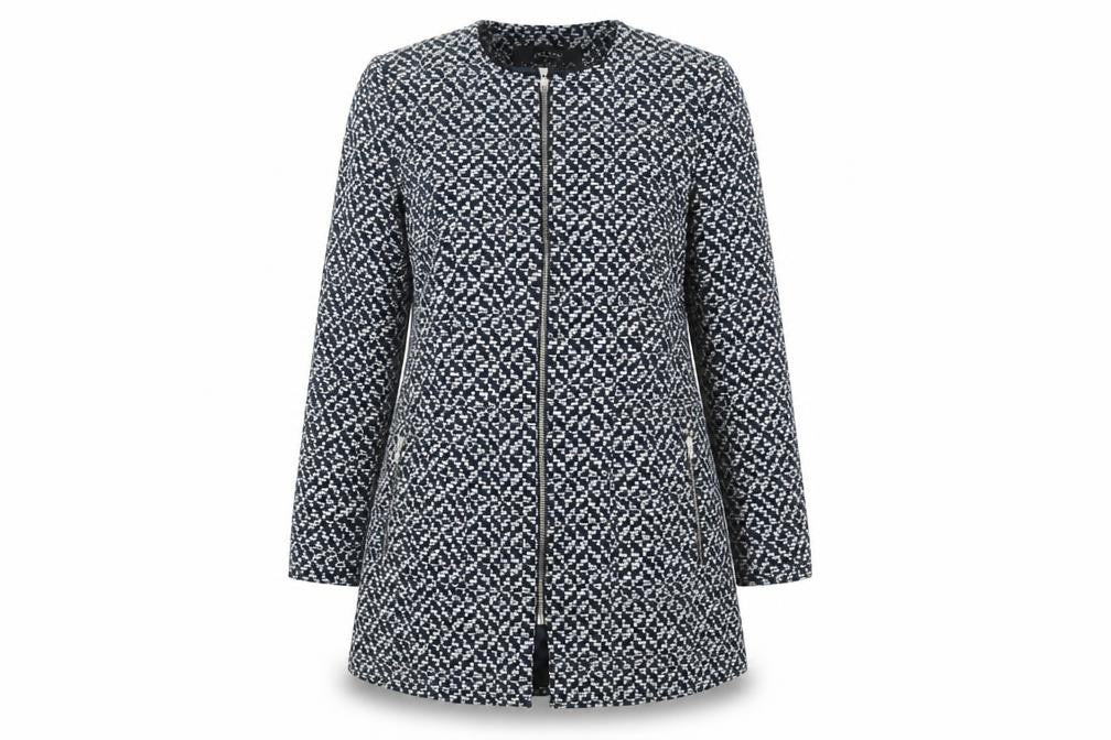 Womens UK Size 16 Zara Blue Overcoat