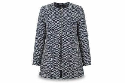 Womens UK Size 16 Zara Blue Overcoat