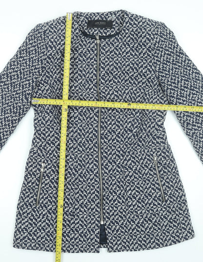 Womens UK Size 16 Zara Blue Overcoat