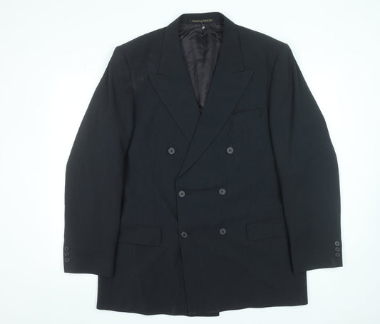 Mens UK Size 44L Marks and Spencer Regular Blue Suit Jacket