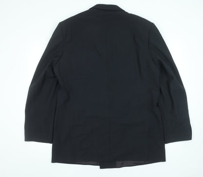 Mens UK Size 44L Marks and Spencer Regular Blue Suit Jacket