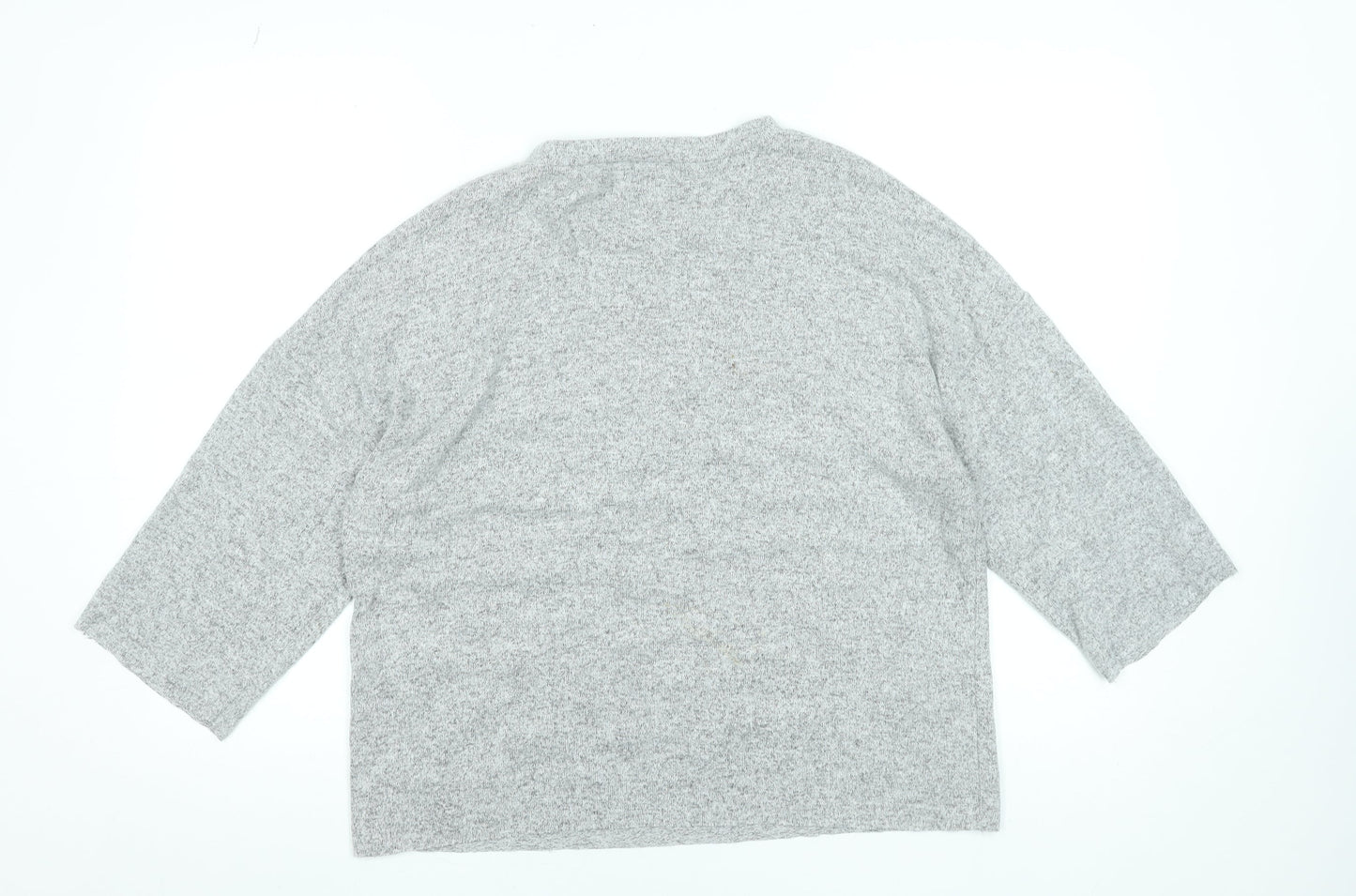 Womens UK Size M Zara Grey Basic Blouse